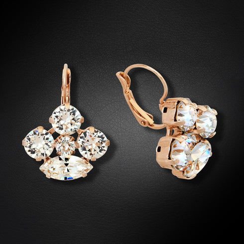 Auskarai "Morions" su Swarovski™ kristalais